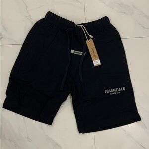 Essentials Fear of God Black Sweat Shorts Mens Size Small